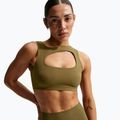 Sutien de antrenament Nike Zenvy Light-Support Lightly Lined olive flak/white 5