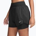 Pantaloni scurți pentru femei Nike One Dri-Fit High-Waisted 3" 2In1 black/white 3
