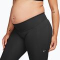 Colanți de antrenament pentru femei Nike One Maternity High-Waisted 7/8 black/white 3