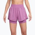 Pantaloni scurți pentru femei Nike One Dri-Fit High-Waisted 3" 2In1 light magenta/white