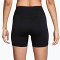 Șorturi damă Nike One High-Waisted Biker 5" black/white 2