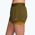 Pantaloni scurți de alergare pentru femei Nike Swift Mid-Rise 2in1 olive flak/peat moss 3