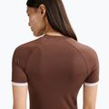Tricou pentru femei Nike Gloss Fitted Top light chocolate 4