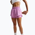 Pantaloni scurți de alergare pentru femei Nike One Dri-FIT 2IN1 light magenta/white
