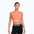 Top de antrenament pentru femei Nike Pro Dri-Fit crimson bliss/white
