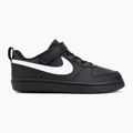 Încălțăminte pentru copii Nike Court Borough Low Recraft black/black/white 2