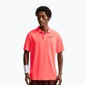 Tricou de tenis pentru bărbați Nike Court Dri-Fit Polo Solid hot lava/black
