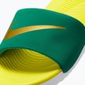 Șlapi pentru copii Nike Coffee malachite/sonic yellow/metallic gold 4