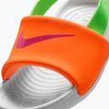 Șlapi pentru copii Nike Kawa total orange/green strike 7