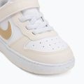 Încălțăminte pentru copii Nike Court Borough Low white/chalk/white/shimmer 7