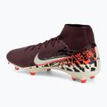 Încălțăminte de fotbal pentru bărbați Nike United Mercurial Superfly 10 Academy MG burgundy crush/metallic silver 3