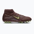 Încălțăminte de fotbal pentru bărbați Nike Mercurial Superfly 10 Academy Kylian Mbappé AG plum eclipse/metallic silver