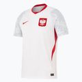 Tricou de fotbal pentru bărbați Nike Dri-Fit Poland Stadium Home 2026 white/field silver