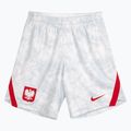 Pantaloni scurți de fotbal pentru bărbați Nike Dri-Fit Poland Stadium Home white/field silver