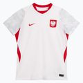 Tricou de fotbal pentru femei Nike Dri-Fit Poland Stadium Home 2026 white/field silver 4