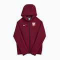 Bluză de fotbal pentru bărbați Nike Tech Fleece Poland Full Zip Hoodie team red 3