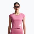 Tricou de alergare pentru femei Nike Swoosh Run Dri-Fit peony/photon dust/white
