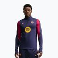 Bluză de fotbal pentru bărbați Nike FC Barcelona Strike Soccer Drill Top blackened blue/mineral yellow