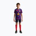 Tricou de fotbal pentru copii Nike FC Barcelona Dri-Fit Pre-Match noble red/mineral yellow 3