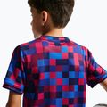 Tricou de fotbal pentru copii Nike FC Barcelona Dri-Fit Pre-Match noble red/mineral yellow 7