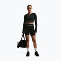 Pantaloni scurți de antrenament pentru femei Nike Pro Seamless High Waisted Biker 5" black/white 2