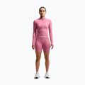 Pantaloni scurți de antrenament pentru femei Nike Pro Seamless High Waisted Biker 5" peony/white 2