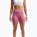 Pantaloni scurți de antrenament pentru femei Nike Pro Seamless High Waisted Biker 5" peony/white 5