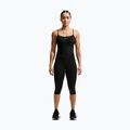 Tricou de antrenament pentru femei Nike One Medium Support negru/alb 2