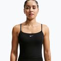 Tricou de antrenament pentru femei Nike One Medium Support negru/alb 4