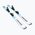 Schiuri de coborâre pentru copii + legături HEAD Supershape JRS + Jrs 7.5 GW CA white/blue 2