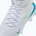 Încălțăminte de fotbal pentru bărbați Nike Phantom 6 High Academy FG/MG white/white/dusty cactus 7