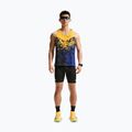 Tricou de alergare pentru bărbați Nike AeroSwift Dri-Fit ADV Singlet citron pulse/lapis/bright crimson 2