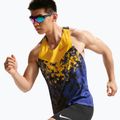 Tricou de alergare pentru bărbați Nike AeroSwift Dri-Fit ADV Singlet citron pulse/lapis/bright crimson 4