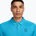 Tricou polo de tenis pentru bărbați Nike Court Dri-Fit Advantage baltic blue/black 3
