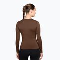 Longsleeve de antrenament pentru femei Nike One Fitted cacao wow/white 2