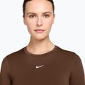 Longsleeve de antrenament pentru femei Nike One Fitted cacao wow/white 3
