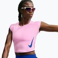 Tricou de alergare pentru femei Nike Tempo Swoosh Run Dri-Fit pink rise/pink rise/old royal 4