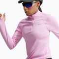 Bluză pentru femei de alergare Nike Tempo Dri-Fit 1/4 Zip pink rise 6