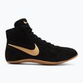 Încălțăminte de lupte Nike Footsweep 2 black/metallic gold/gum light brown 2