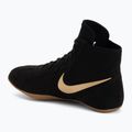 Încălțăminte de lupte Nike Footsweep 2 black/metallic gold/gum light brown 3