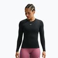 Longsleeve de antrenament pentru femei Nike One Fitted black/white