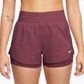 Pantaloni scurți de antrenament pentru femei Nike One pink smoke/white