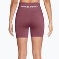 Pantaloni scurți de antrenament pentru femei Nike Pro Seamless pink smoke/white 2