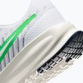 Încălțăminte de alergare pentru bărbați Nike Run Defy White/Midnight Navy/Green Spark 8