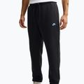 Pantaloni pentru bărbați Nike Club Cuffed Brushed black/black/football blue 3