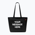 Geantă Nike Heritage "Your Message Here" Tote 22 l black/white/safety orange