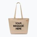 Geantă Nike Heritage "Your Message Here" Tote 22 l oatmeal/safety orange/safety orange