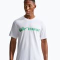 Tricou de alergare pentru bărbați Nike Dri-Fit Running T-Shirt white/green spark 4