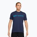 Tricou de alergare pentru bărbați Nike Dri-Fit Running T-Shirt midnight navy/light current blue