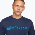 Tricou de alergare pentru bărbați Nike Dri-Fit Running T-Shirt midnight navy/light current blue 3